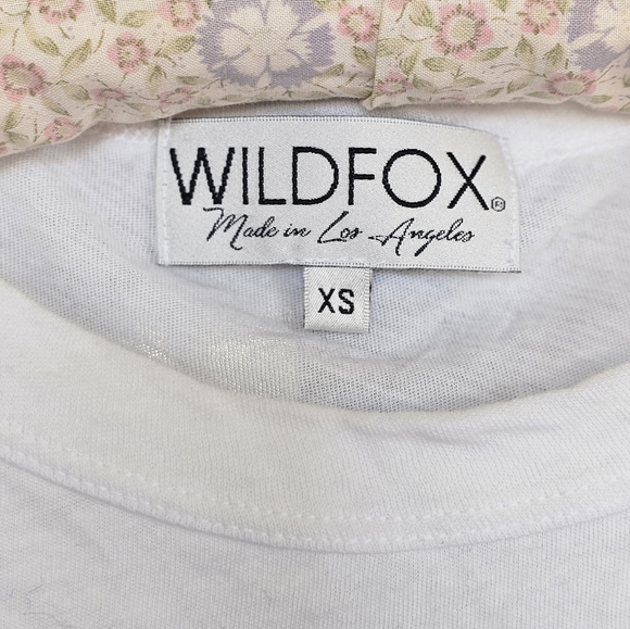 Wildfox "I Hope Ghosts Believe In Me" White Long Sleeve Tee - Picture 6 of 7